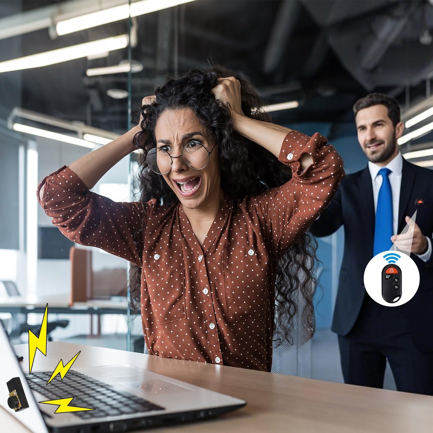 Remote Controlled Prank Noise Maker Sets, Fart Cricket Noise Makers Hidden Prank Devices with Funny Fart Sounds for Office Home Car