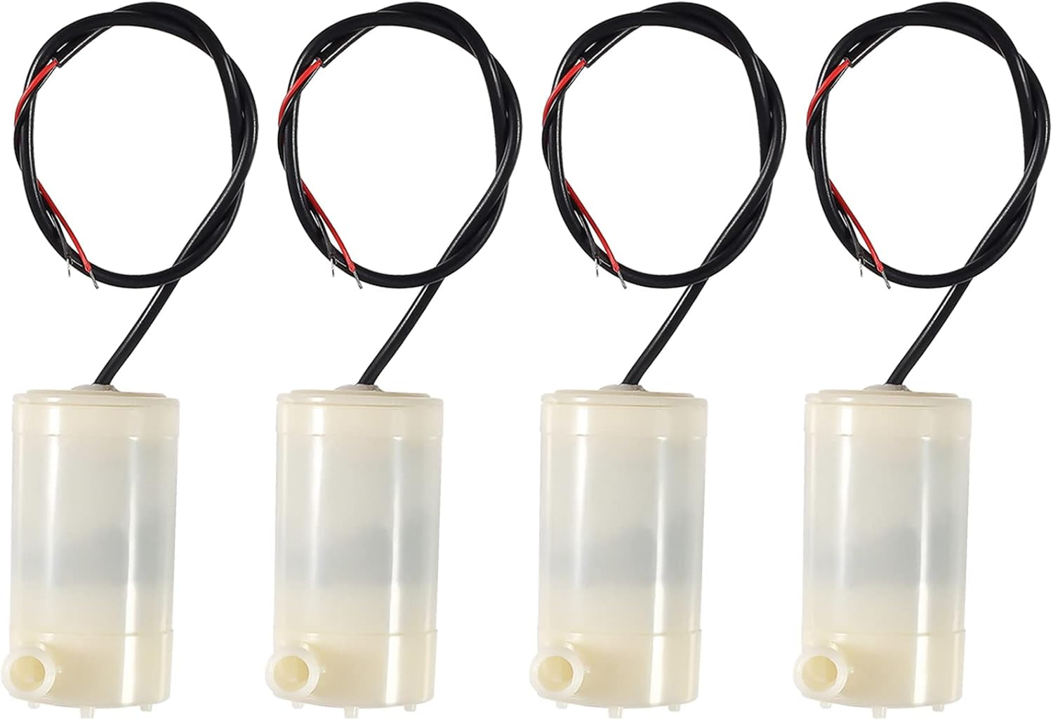 4Pcs DC 3-5V Micro Submersible Mini Water Pump for Aquariums Fish Tank Pond Fountain Hydroponics Garden