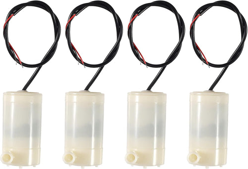 4Pcs DC 3-5V Micro Submersible Mini Water Pump for Aquariums Fish Tank Pond Fountain Hydroponics Garden
