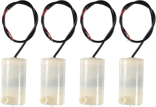 4Pcs DC 3-5V Micro Submersible Mini Water Pump for Aquariums Fish Tank Pond Fountain Hydroponics Garden