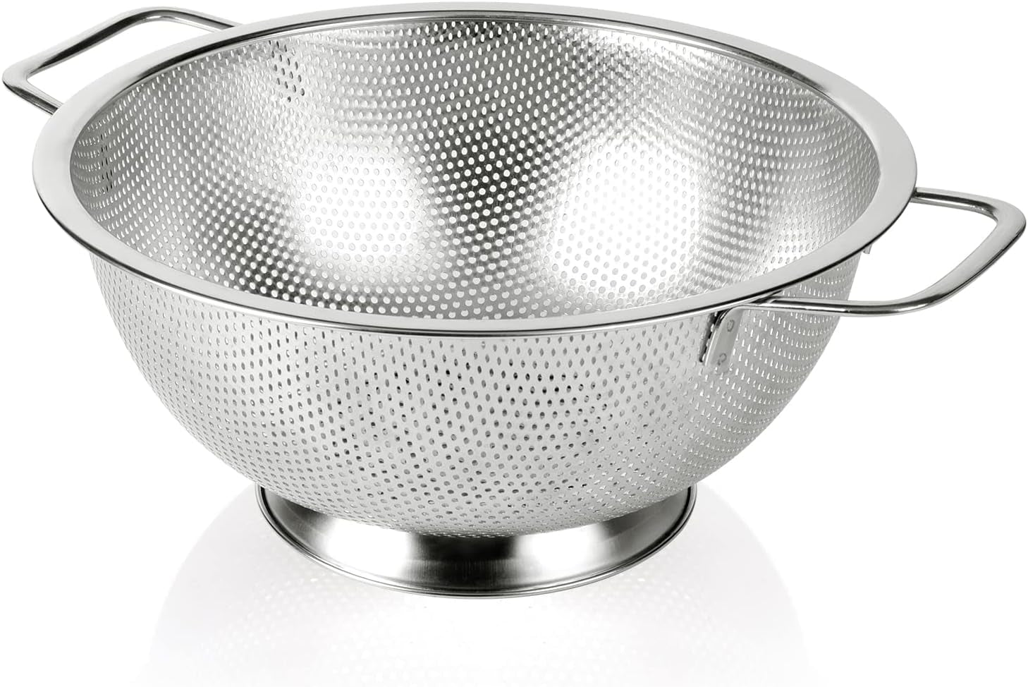 Gulex Colander Stainless Steel 3-Quart, Strainer for Kitchen Food, Dishwasher Safe