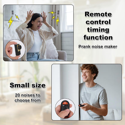 Remote Controlled Prank Noise Maker Sets, Fart Cricket Noise Makers Hidden Prank Devices with Funny Fart Sounds for Office Home Car