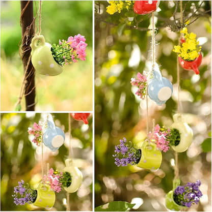 8Pcs Cute Mini Magnetic Vase for Fridge-Decorative Flowers Magnets,Vase Magnets for Fridge,Decoration for Home, Kitchen, Office, School, Locker, Whiteboard (Eight Flowered Vase Magnets)