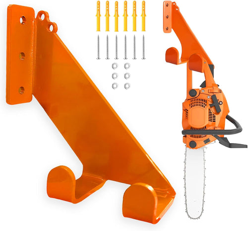 Chainsaw Hanger, 1 Pack Chainsaw Accessories,Chainsaw Wall Mountrust-Proof, Heavy Duty Chainsaw Holder for Garage Organization Garage Storage Shed Organizer Mounted Chainsaw Rack