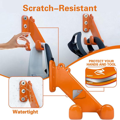 Chainsaw Hanger, 1 Pack Chainsaw Accessories,Chainsaw Wall Mountrust-Proof, Heavy Duty Chainsaw Holder for Garage Organization Garage Storage Shed Organizer Mounted Chainsaw Rack