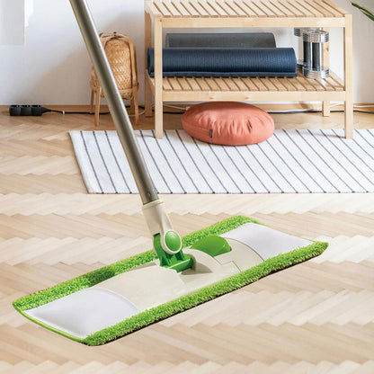 4 Pack Reusable Mop Pads Compatible with 3M Scotch-Brite M-005 Floor Mops, Microfiber Hardwood Floor Mop Pads Wet or Dry Use Mop,Fit for Folding Mop 15In*3.9In Mop Head