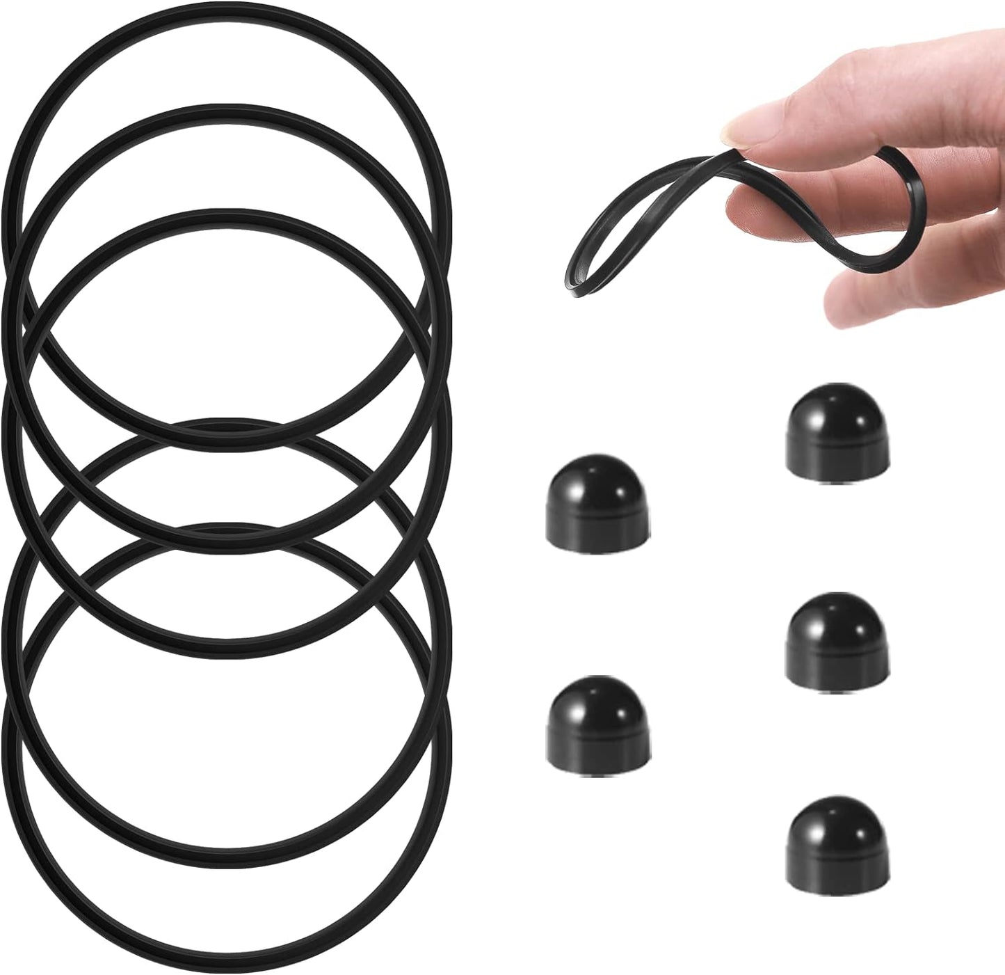Seal Replacement and Rubber Stopper for Contigo Snapseal Coffee Travel Mug, 10 Pack Silicone Sealing Ring, Rubber Stopper Replacement