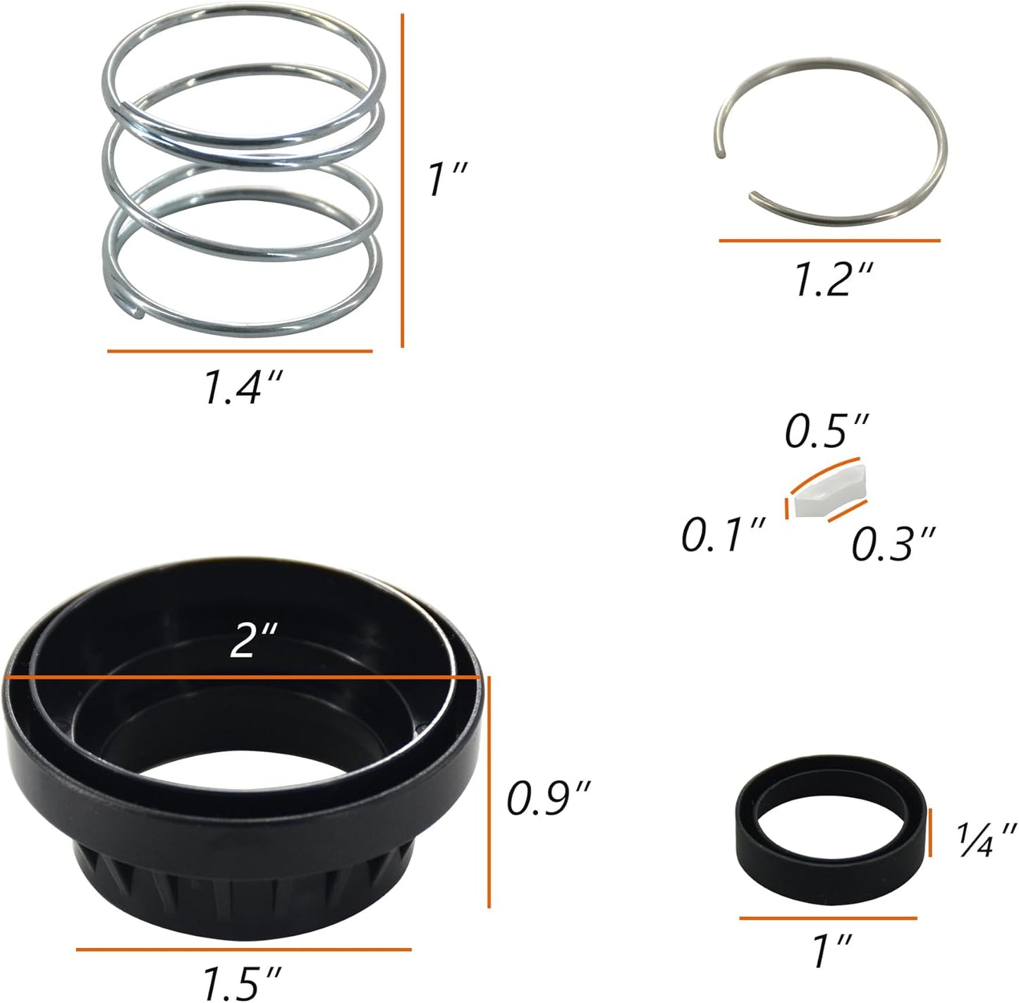 WP285170 Dishwasher Faucet Adapter 285170 Collar Kit Fit Replacement for Whirlpool Replace 3249 AH334438 PS334438