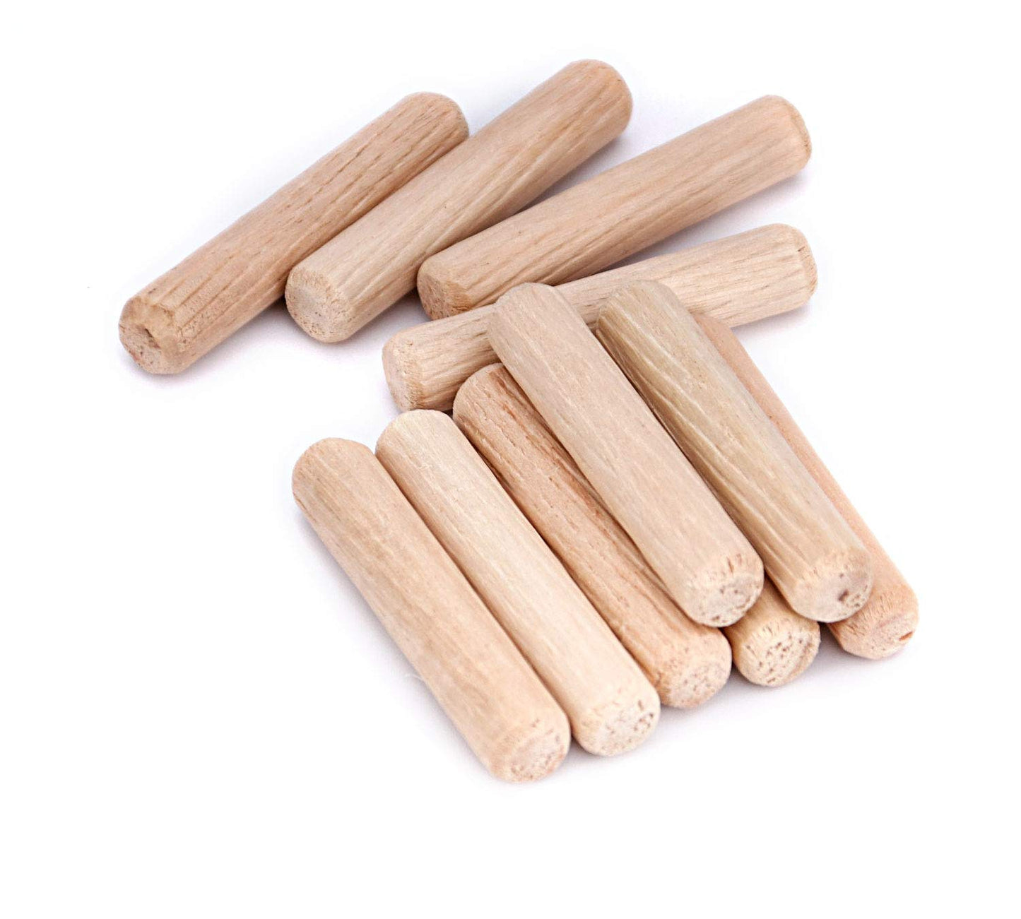ZOENHOU 1000 PCS 5/16" X 1 1/2" Wooden Dowel Pins, Straight Dowel Rods Made of Hard Wood, Fluted Wood Dowel Plugs with Beveled Ends Tapered for Easy Insertion, Accessory Kit for Woodworking Furniture