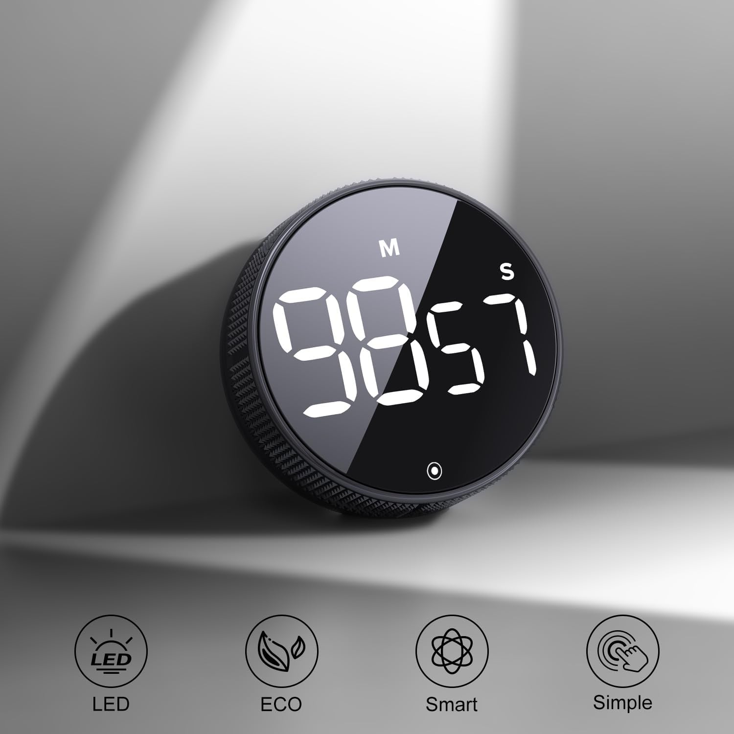 Bluesnail Kitchen Timer with LED Digital Display Smart Efficana for Home Classroom Gym Office, Volume and Brightness Adjustable Productivity Timer