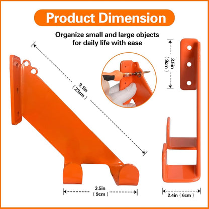 Chainsaw Hanger, 1 Pack Chainsaw Accessories,Chainsaw Wall Mountrust-Proof, Heavy Duty Chainsaw Holder for Garage Organization Garage Storage Shed Organizer Mounted Chainsaw Rack