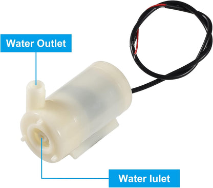 4Pcs DC 3-5V Micro Submersible Mini Water Pump for Aquariums Fish Tank Pond Fountain Hydroponics Garden