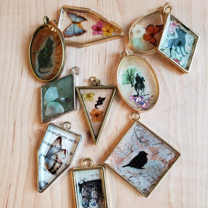 270 Pieces Open Bezel Pendants for Resin, 12 Styles Open Frame Pendant Assorted Geometric Hollow Mold Metal Resin Jewelry Molds for Earrings, Necklace, Pressed Flower, DIY Crafts