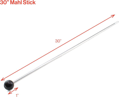 Mahl Stick Artist Hand Rest for Painting – 30" Aluminum Painter Hand Rest Tool with Rubber Tip & Grip – Lightweight 3-Section Canvas & Easel Support Rod for Fine Detail Work – Excel Blades