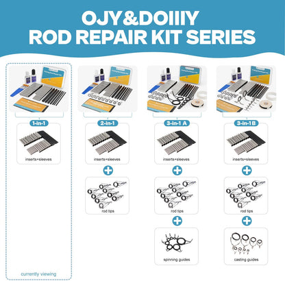 Fishing Rod Repair Kit Complete, Easy&Quick Approach to Repair Broken Fishing Pole with Epoxy Glue