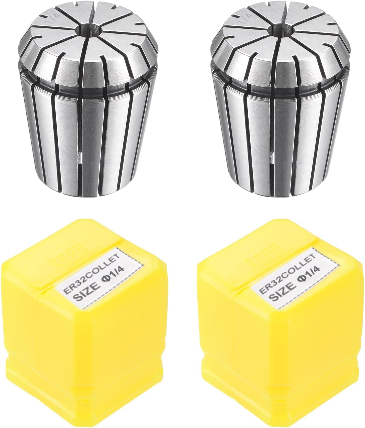 ER32 Spring Collet 1/4" Chuck for CNC Engraving Machine Lathe Milling Tool 2 Pcs