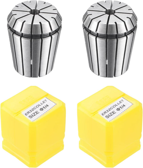 ER32 Spring Collet 1/4" Chuck for CNC Engraving Machine Lathe Milling Tool 2 Pcs