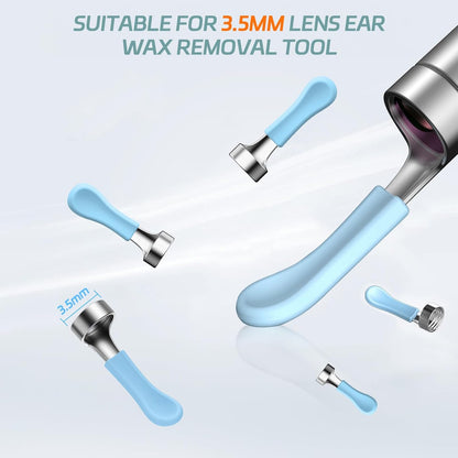 Bebird Replacement Tips Ear 8 Pieces Waterproof Silicone Ear Spoon for Ear Wax Removal Endoscope BEBIRD Original Ear Cleaner Tips Set for W3/R3/T15/X3/X17 Pro/D3Pro/T5/R1(Dia. 3.5Mm)