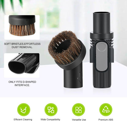 LANMU Crevice Tool Vacuum Attachments Compatible with Shark IX141 IZ363HT IZ362H IZ363HT IZ362H Pet Cordless Stick Vacuum, Horse Hair Brush Replacement Parts for D-Shaped Interface Vacuum