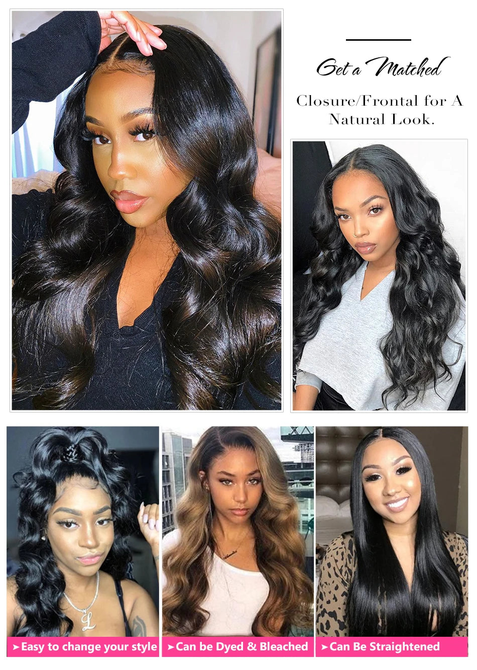 Beautyforever Body Wave Virgin Human Hair Bundles Deep Wave Thick 12A Brazilian Raw Virgin Hair Weave Straight 3/4 Bundles