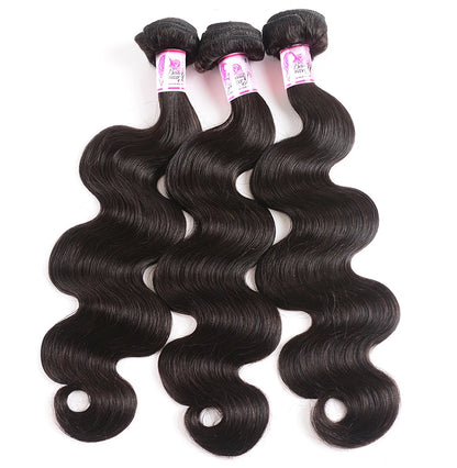Beautyforever Body Wave Virgin Human Hair Bundles Deep Wave Thick 12A Brazilian Raw Virgin Hair Weave Straight 3/4 Bundles