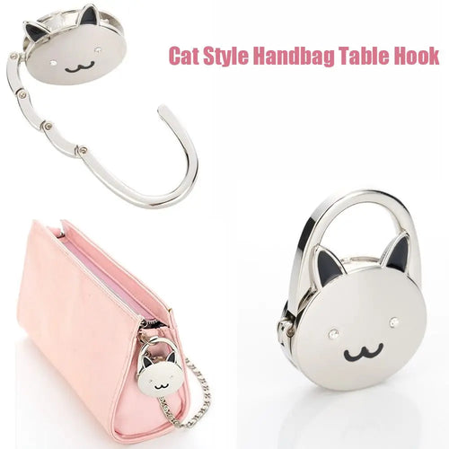 Portable Unique Accessories Foldable Tableside Bag Hook Handbag Hanger Holder Purse Hanging Hooks