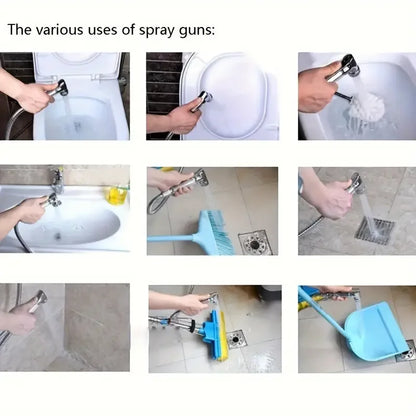 Bathroom Accessories 1 Piece Set Household Handheld Shower Set Toilet Spray Gun Toilet Booster Flusher Nozzle Handheld Spray Gun