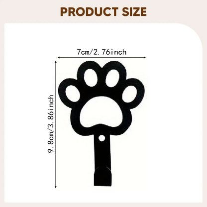 Dog Leash Holder Wall Mount Compact Iron Key Hook Pet Accessories for Entryway Hallway Home