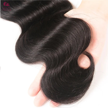 Beautyforever Body Wave Virgin Human Hair Bundles Deep Wave Thick 12A Brazilian Raw Virgin Hair Weave Straight 3/4 Bundles