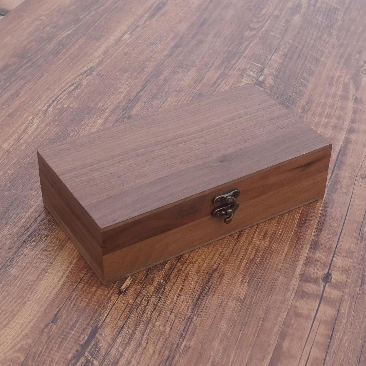 Walnut Handmade Walnut Partition Wooden Box for Keepsakes, Photos, Jewelry Ring Wedding Gift Box