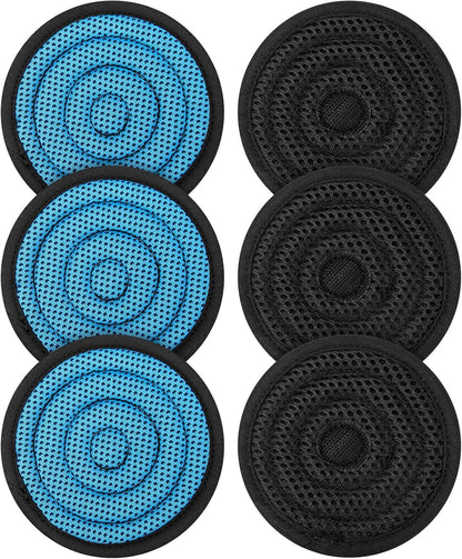 Hard Hat Top Pad, Washable Cooling Hard Hat Inserts/Liner/Cushions Replacement for Helmets, Hardhat Suspension Accessories (Blue, 6 Pack)