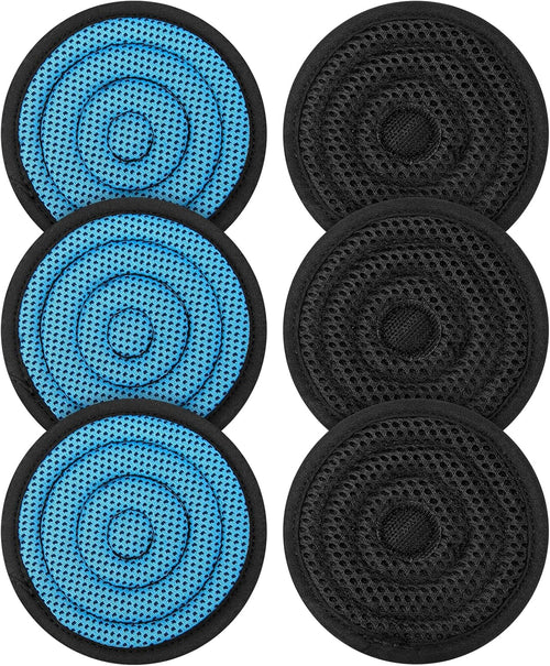 Hard Hat Top Pad, Washable Cooling Hard Hat Inserts/Liner/Cushions Replacement for Helmets, Hardhat Suspension Accessories (Blue, 6 Pack)