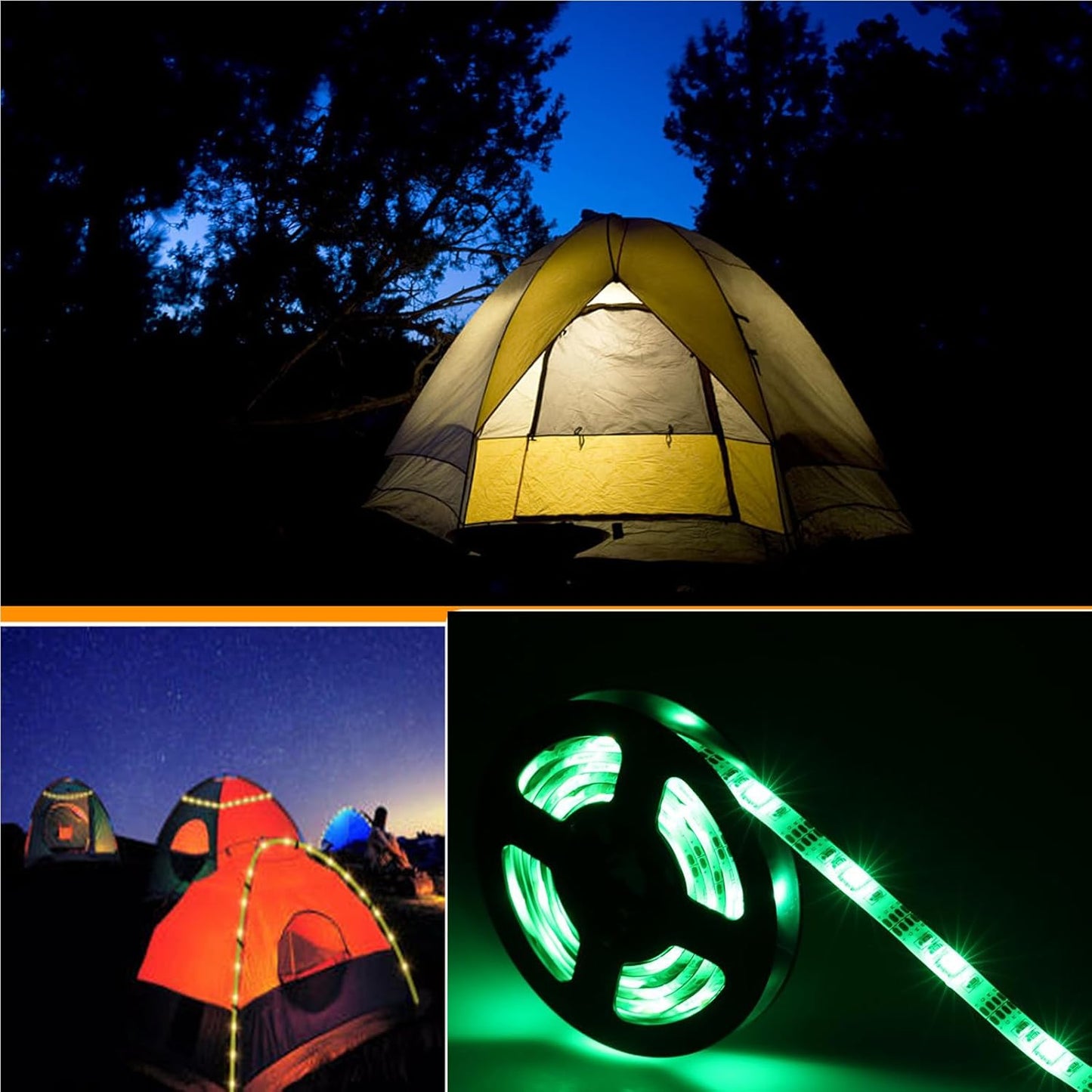 Battery Powered LED Strip Lights, 24-Keys Remote Controlled, DIY Indoor and Outdoor Decoration, 6.56Ft Waterproof