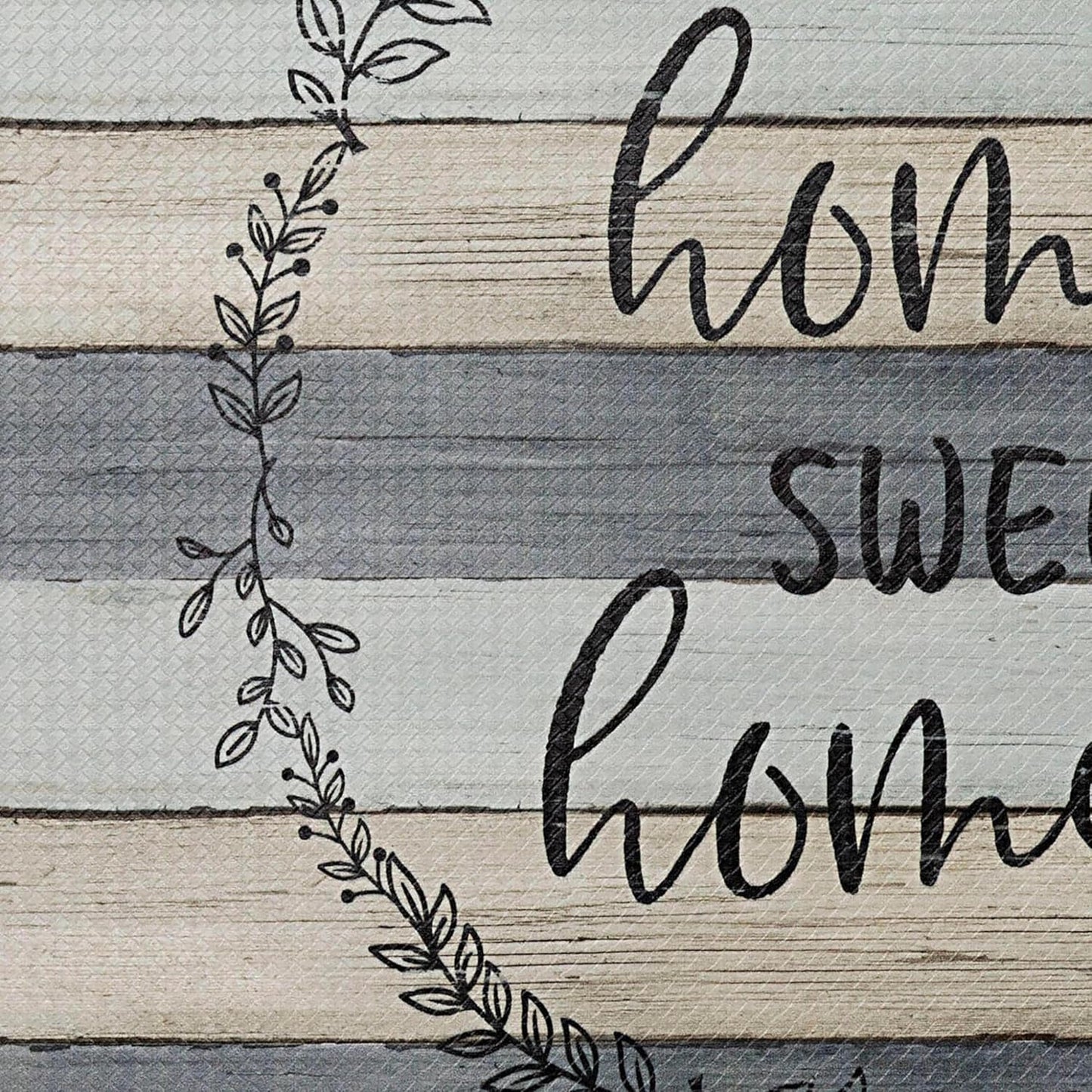 Home Dynamix Cozy Living Home Sweet Home Modern Farmhouse Runner Anti-Fatigue Kitchen Mat, Non-Slip Floor Mat, Padded Standing Desk Mat, Grey/Beige, 17.5"X30"