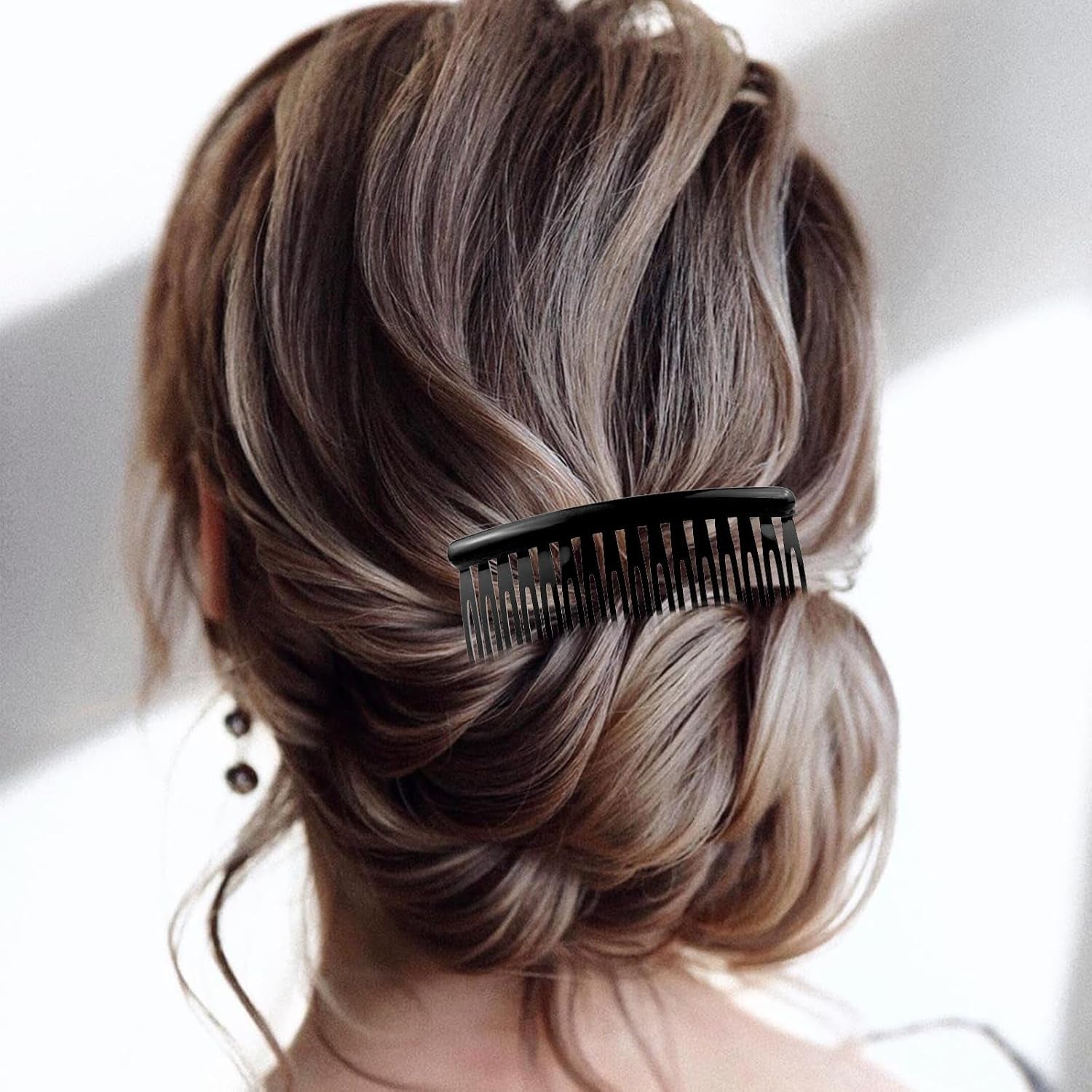 21-Piece Classic Banana Clips - Plastic Twist Hair Side Combs Accessories with 11/16/23/24 Teeth for Ponytails - Women & Girls