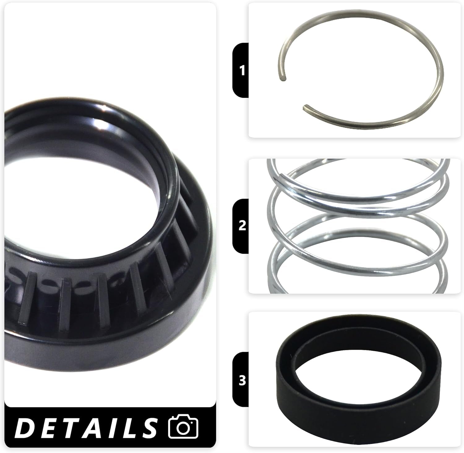 WP285170 Dishwasher Faucet Adapter 285170 Collar Kit Fit Replacement for Whirlpool Replace 3249 AH334438 PS334438