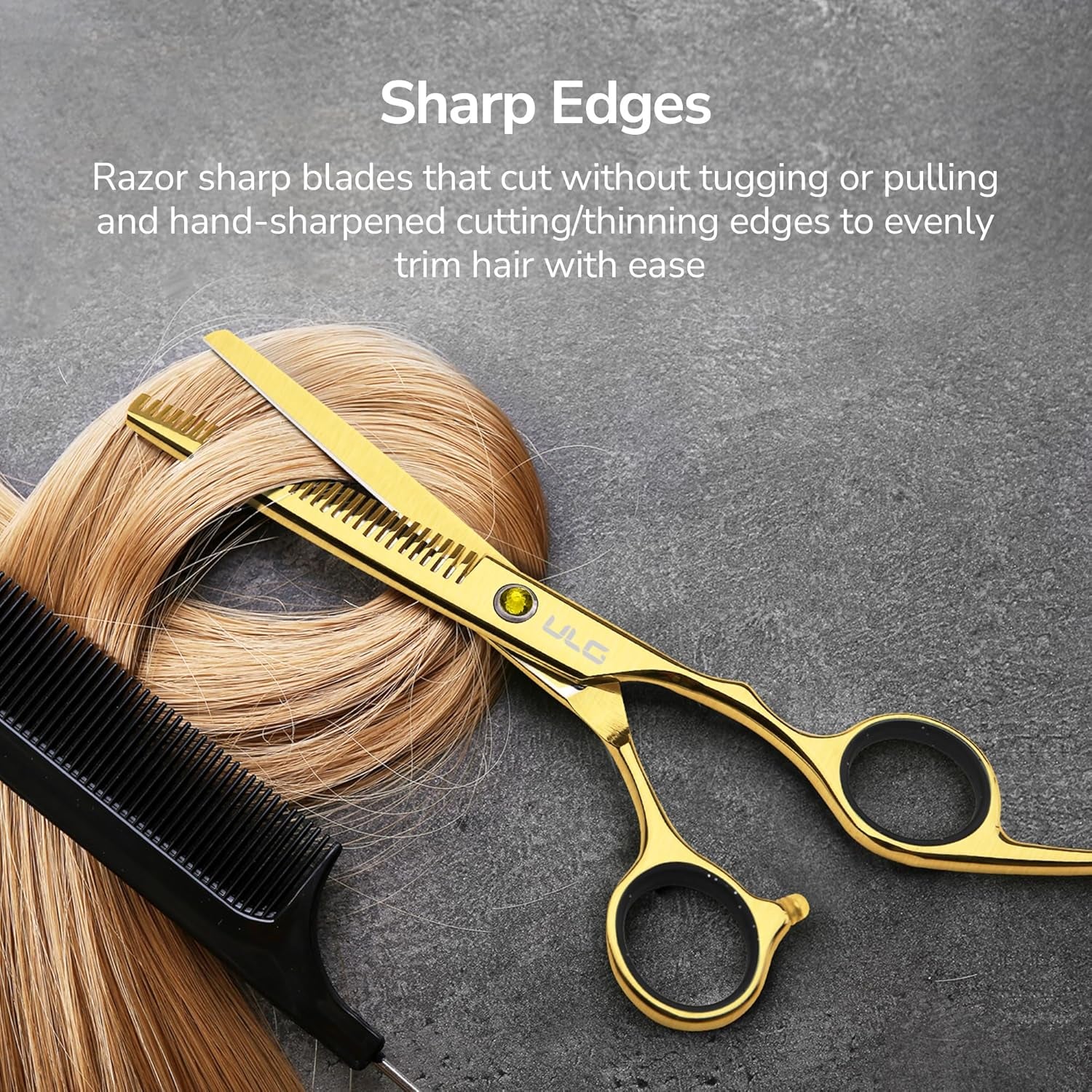 Hair Cutting Scissors Thinning Shears Kit ULG Professional Barber