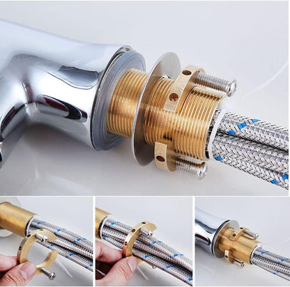 Faucet Fixing Tool Set Kitchen Faucet Antiloosing Mounting Nut Kit Kitchen Wash Basin Tool Set Fastening Circlip Washer Accessory