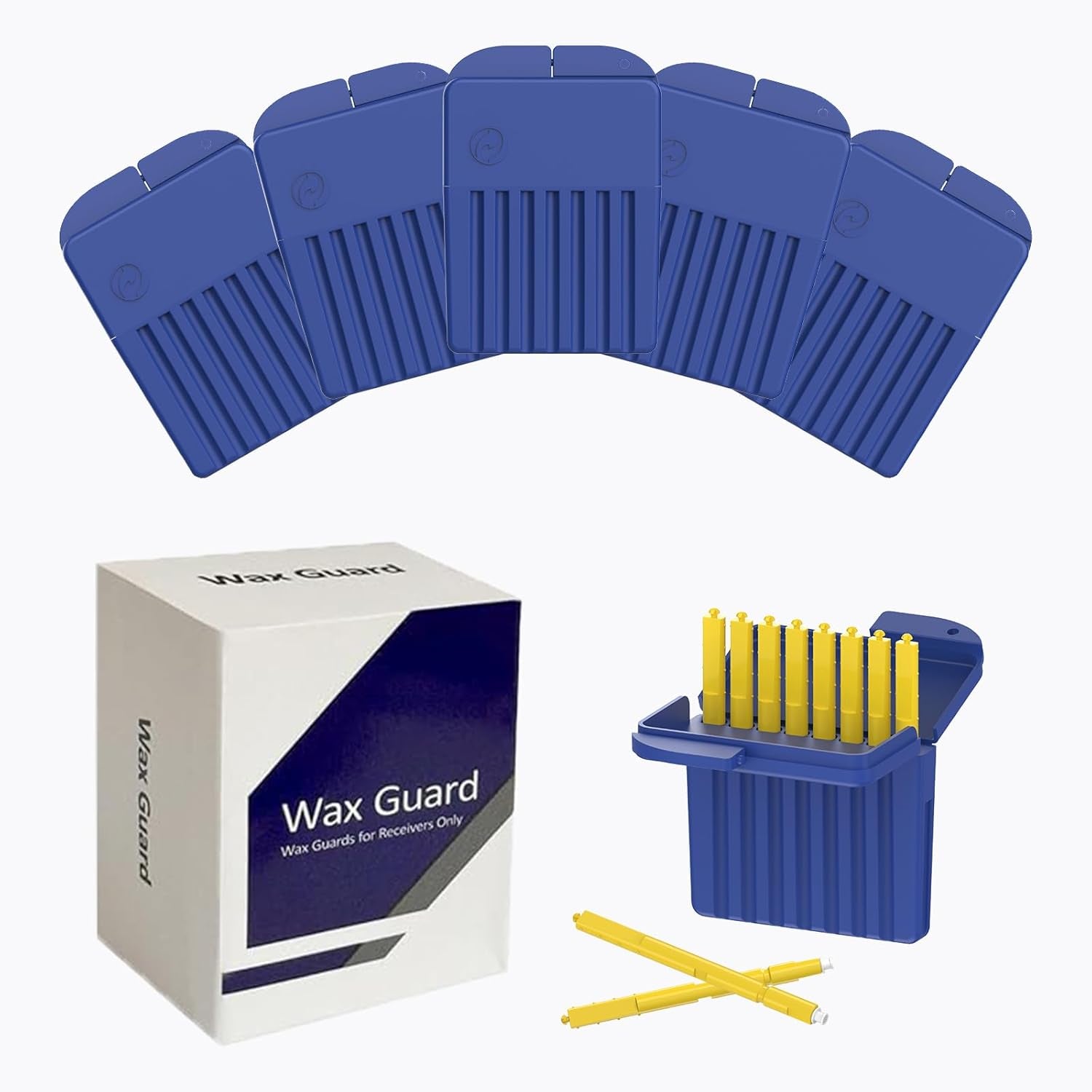 (40 Pcs) Starkey Hearing Aid Wax Guards Filters, Hear Clear Accessories for Starkey, Hearing Aid Replacement Parts Supplies Cleaning Kit, Ear Removal and Replacement Cerumen Schutz Cleaning Tool