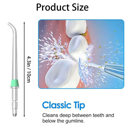 4 Pcs Replacement Tips for Waterpik Water Flosser,Replacement Heads for Waterpik Water Flossers Other Brand Oral Irrigators,Replacement Classic Jet Tips(Black,Blue,Purple,Green).